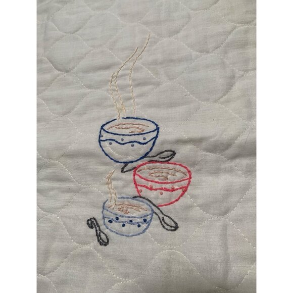 Handmade Once Upon a Time There Were Three Bears Quilted HandStitched Needle Poi - Picture 6 of 13